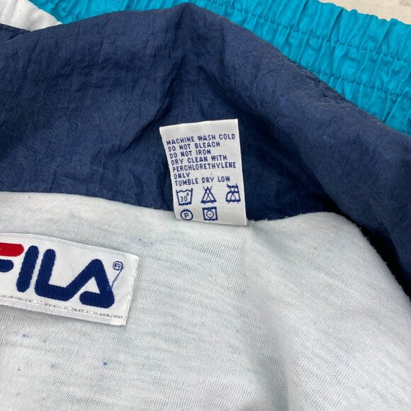 Fila Track Suit Women Sz. XL Turquoise with black accents - Picture 9 of 13